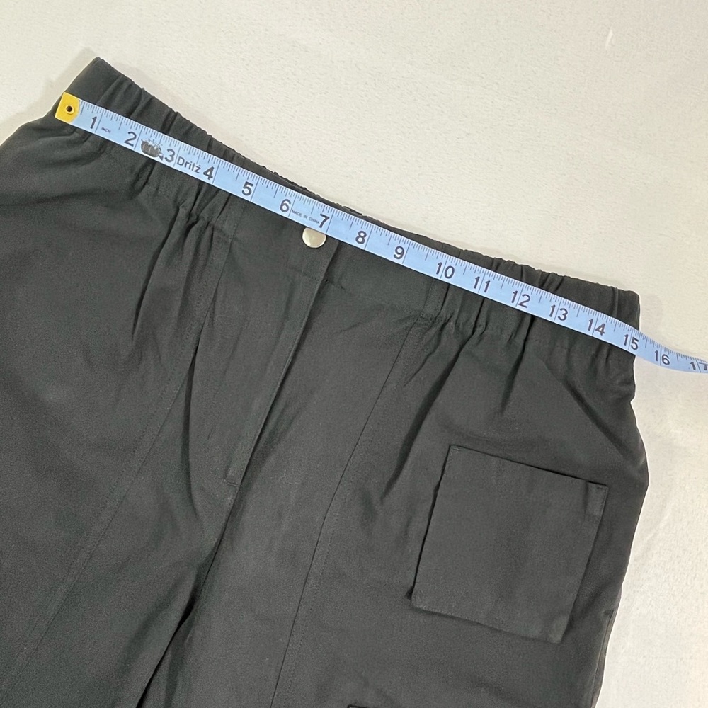 Oak+Fort Cotton Nylon Twill Cargo Shorts Black, Medium, 6-pockets 9” inseam - Picture 9 of 11